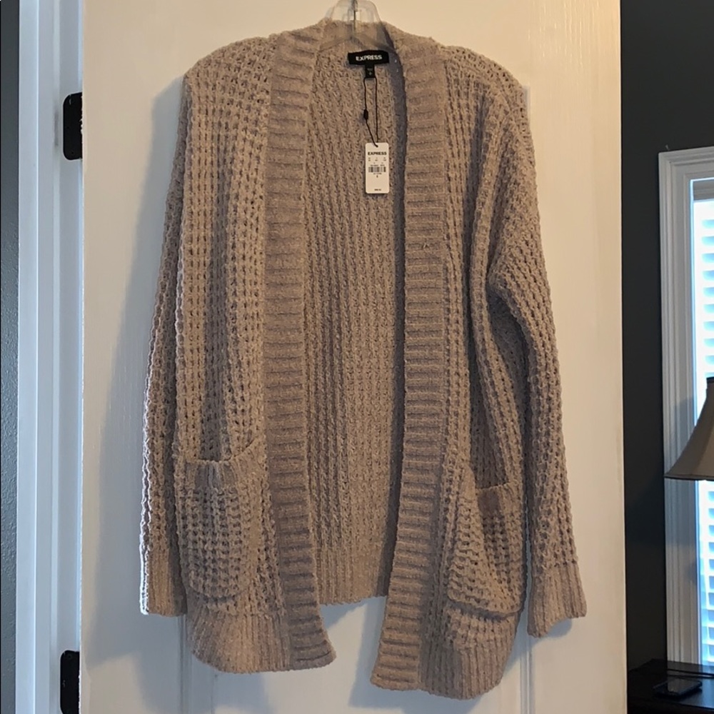 Super Soft Waffle Knit Cardigan Sweater